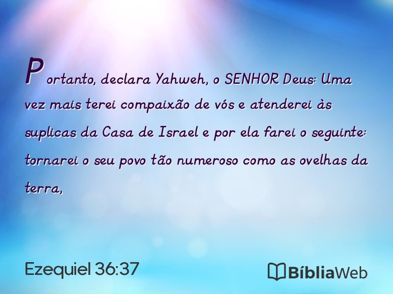 Ezequiel 36:37 em imagem para compartilhar