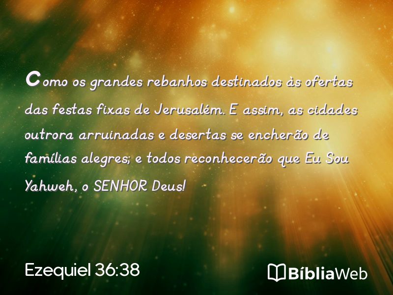 Ezequiel 36:38 em imagem para compartilhar