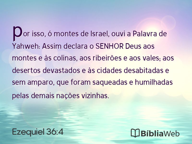 Ezequiel 36:4 em imagem para compartilhar