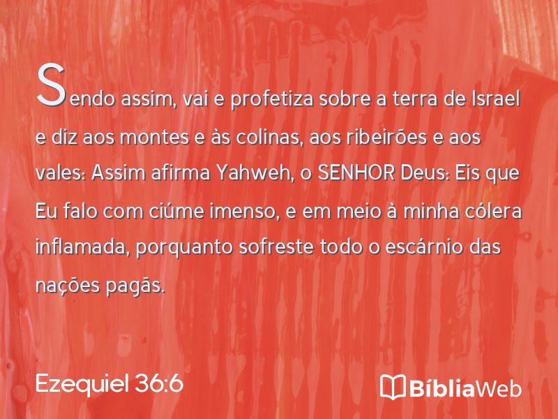 Ezequiel 36:6 em imagem para compartilhar
