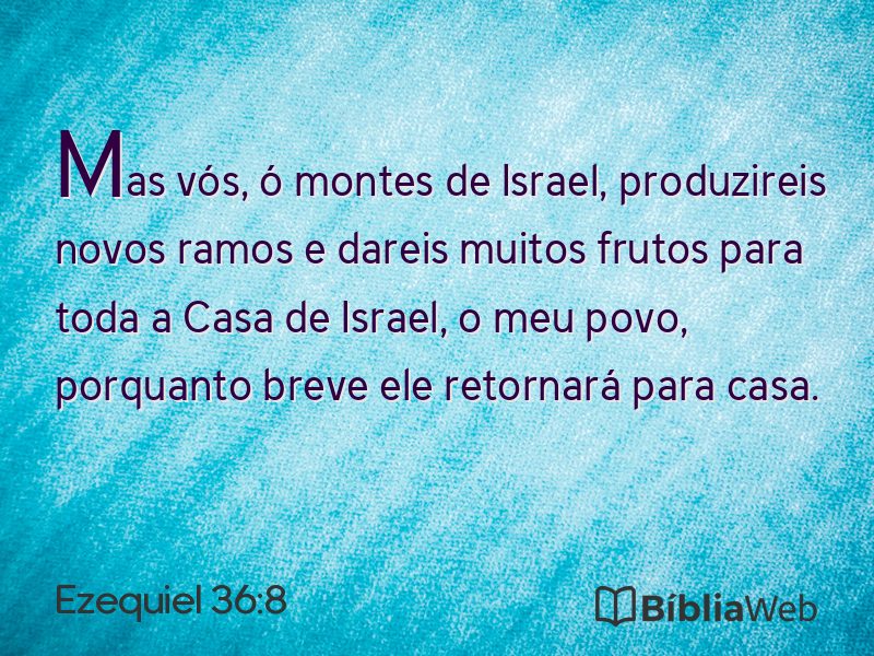 Ezequiel 36:8 em imagem para compartilhar
