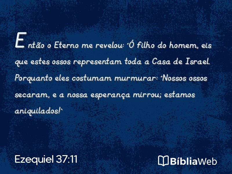 Ezequiel 37:11 em imagem para compartilhar