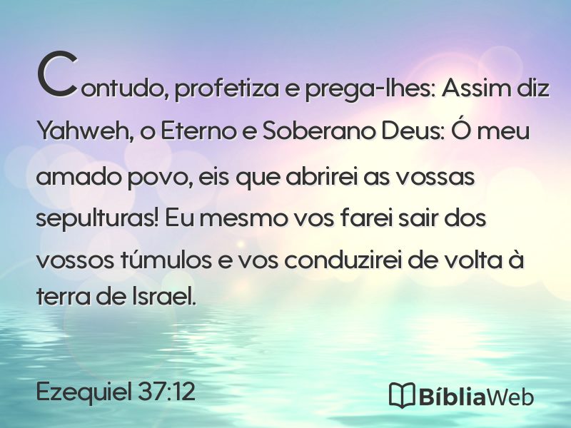Ezequiel 37:12 em imagem para compartilhar