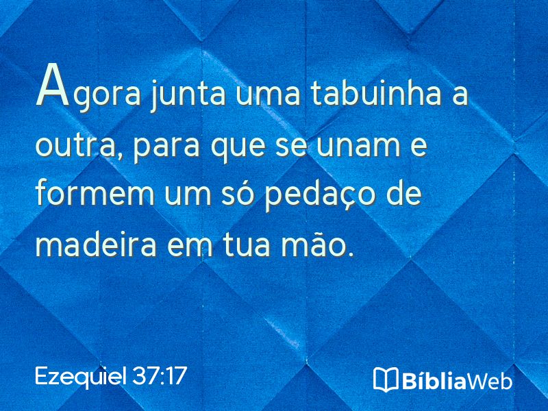 Ezequiel 37:17 em imagem para compartilhar