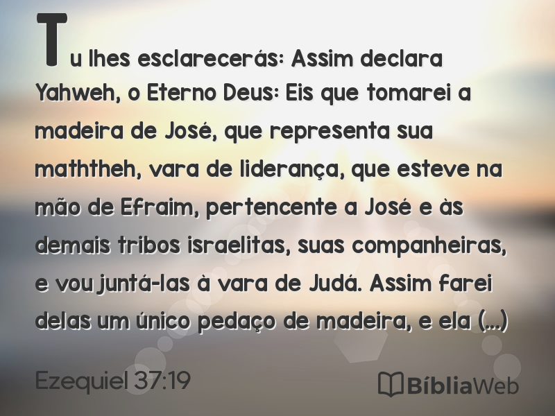 Ezequiel 37:19 em imagem para compartilhar
