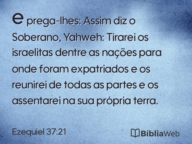 Ezequiel 37:21 em imagem para compartilhar