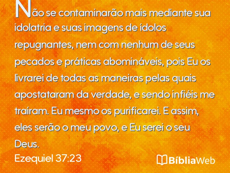Ezequiel 37:23 em imagem para compartilhar