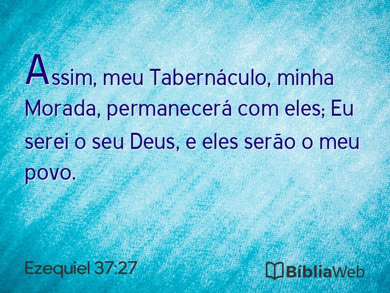 Ezequiel 37:27 em imagem para compartilhar