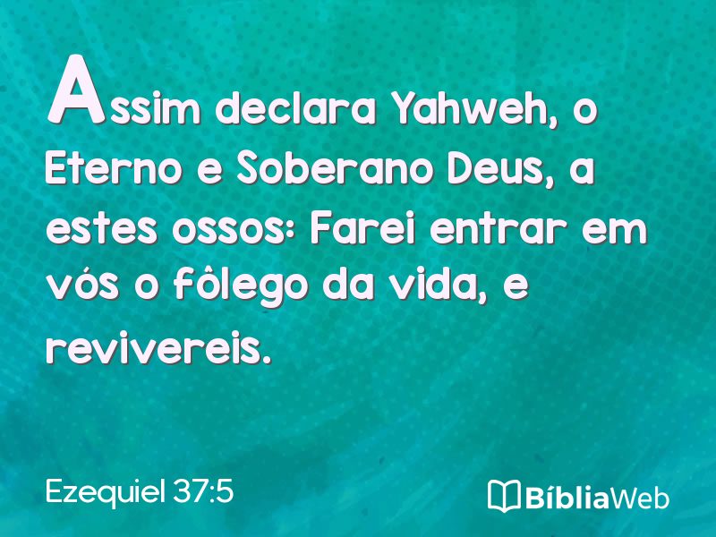 Ezequiel 37:5 em imagem para compartilhar
