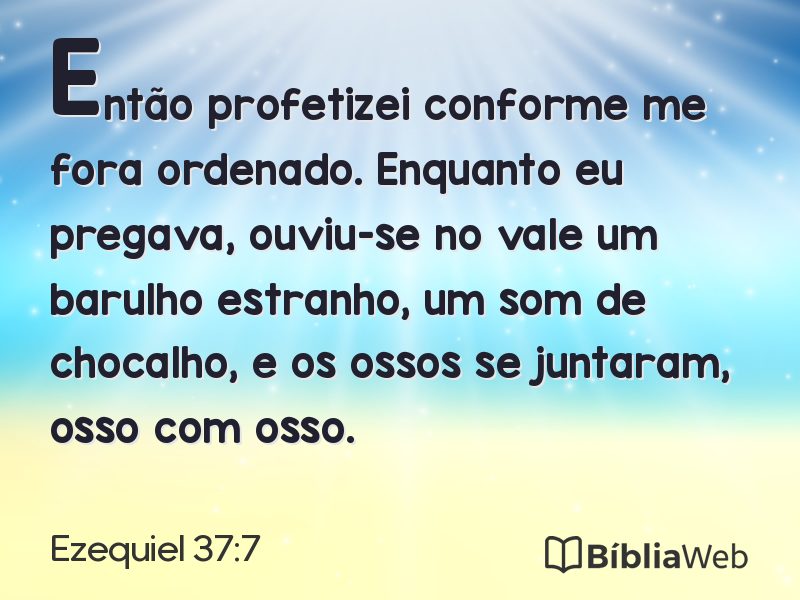Ezequiel 37:7 em imagem para compartilhar