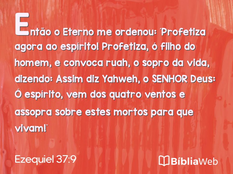 Ezequiel 37:9 em imagem para compartilhar