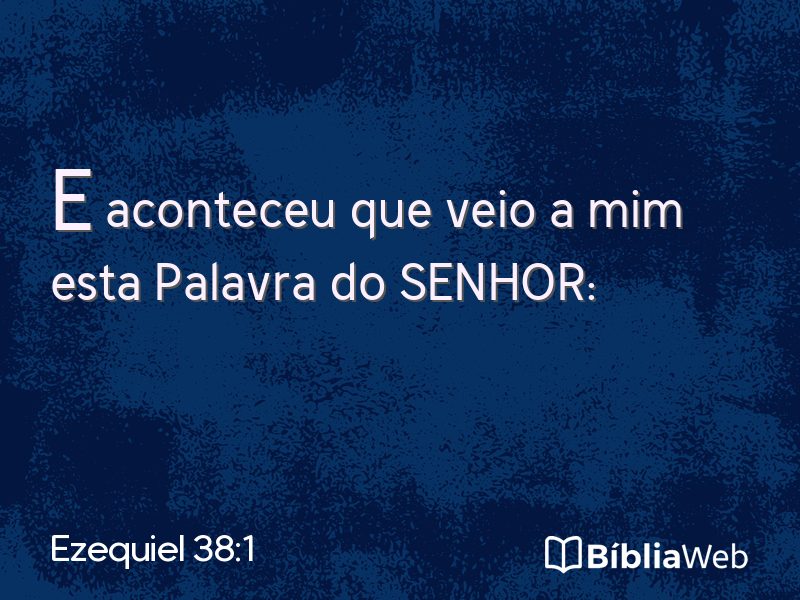Ezequiel 38:1 em imagem para compartilhar