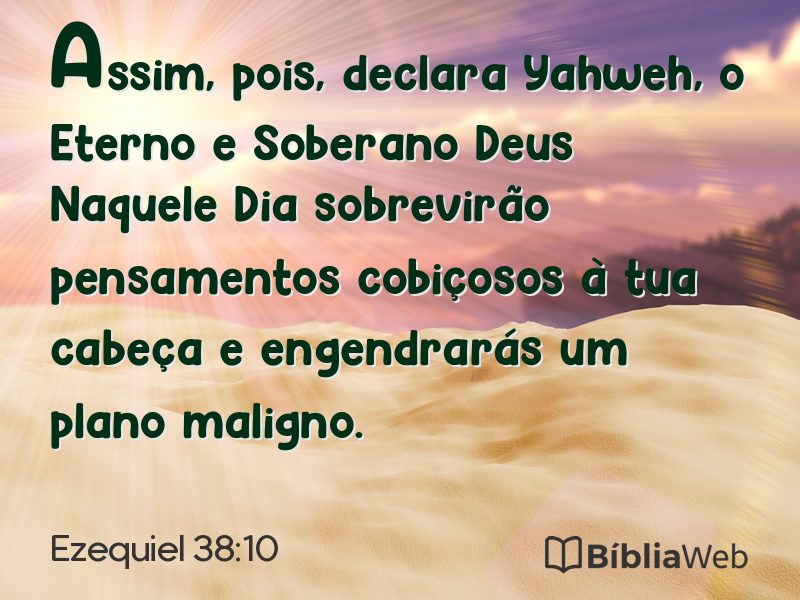 Ezequiel 38:10 em imagem para compartilhar