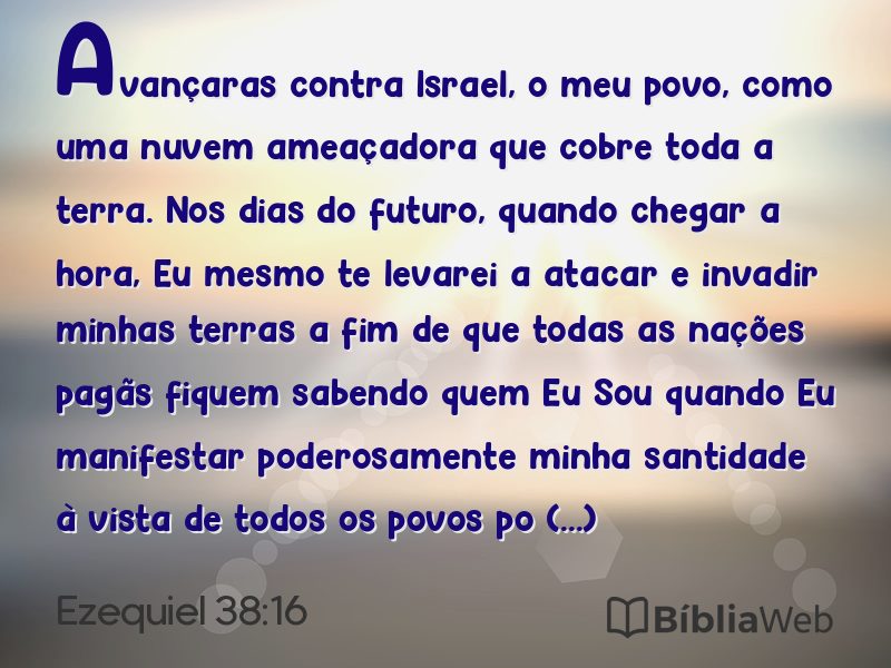 Ezequiel 38:16 em imagem para compartilhar