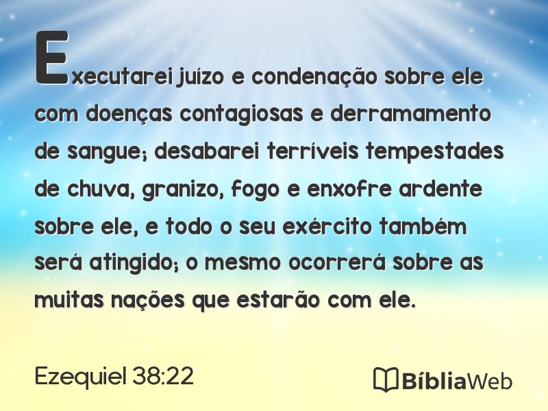 Ezequiel 38:22 em imagem para compartilhar