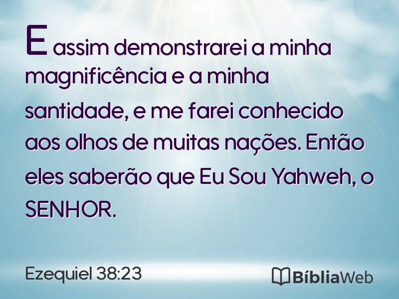 Ezequiel 38:23 em imagem para compartilhar
