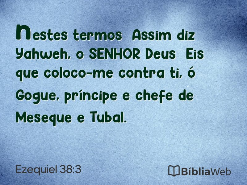 Ezequiel 38:3 em imagem para compartilhar