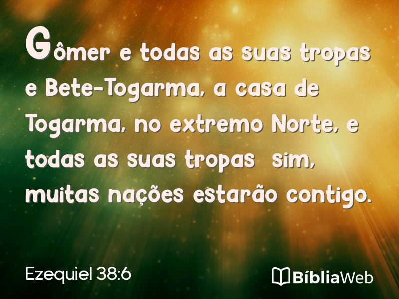 Ezequiel 38:6 em imagem para compartilhar