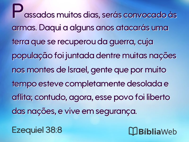 Ezequiel 38:8 em imagem para compartilhar