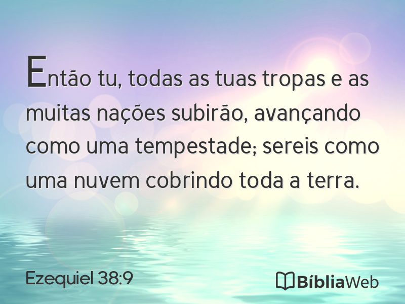 Ezequiel 38:9 em imagem para compartilhar