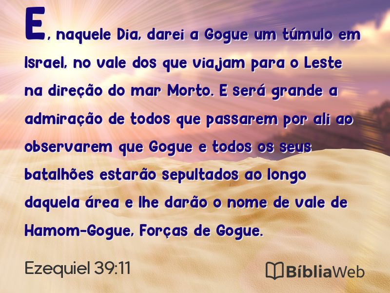 Ezequiel 39:11 em imagem para compartilhar