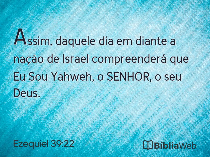 Ezequiel 39:22 em imagem para compartilhar