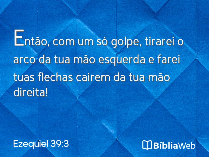 Ezequiel 39:3 em imagem para compartilhar