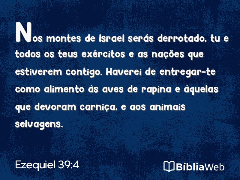 Ezequiel 39:4 em imagem para compartilhar