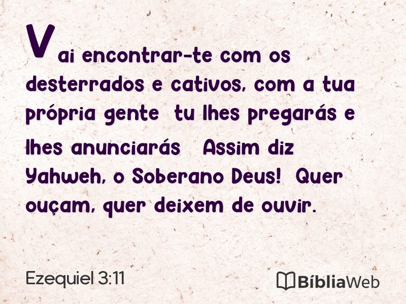Ezequiel 3:11 em imagem para compartilhar