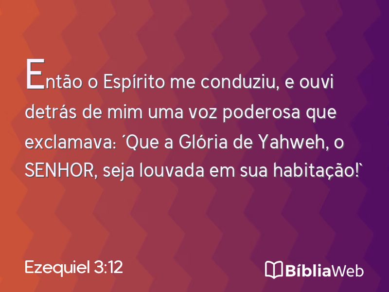 Ezequiel 3:12 em imagem para compartilhar