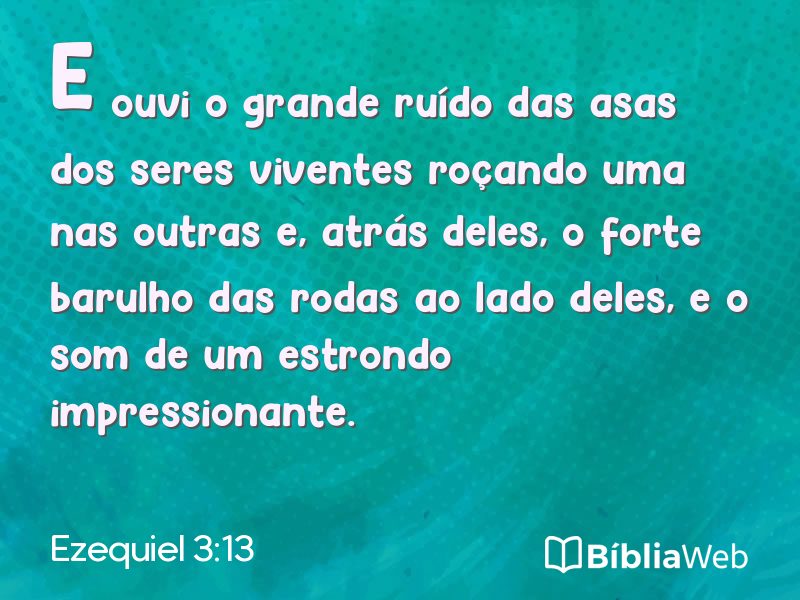 Ezequiel 3:13 em imagem para compartilhar