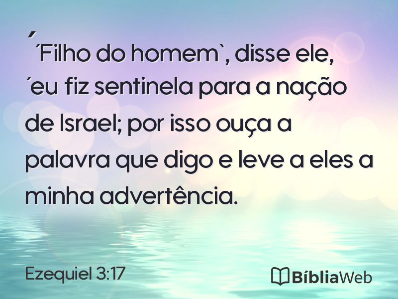 Ezequiel 3:17 em imagem para compartilhar