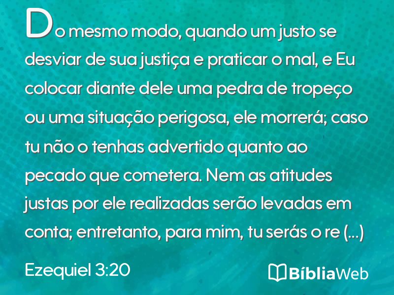 Ezequiel 3:20 em imagem para compartilhar