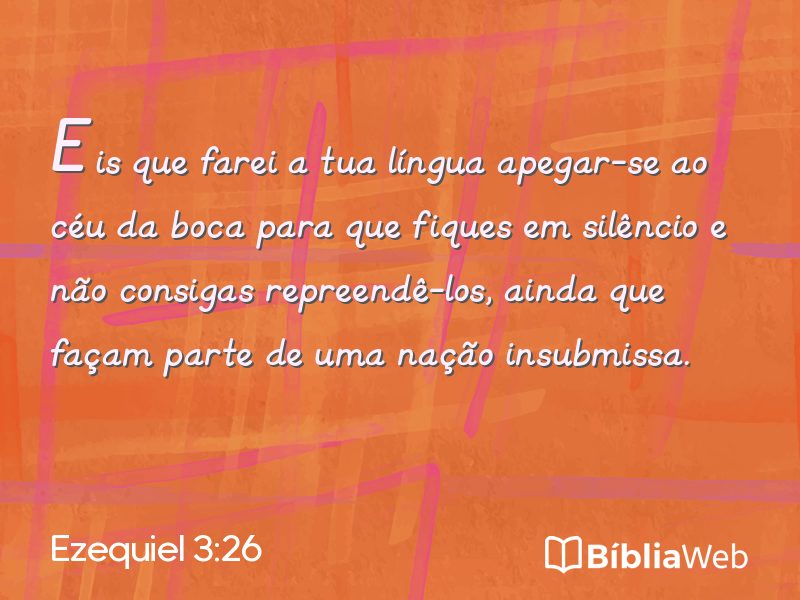 Ezequiel 3:26 em imagem para compartilhar