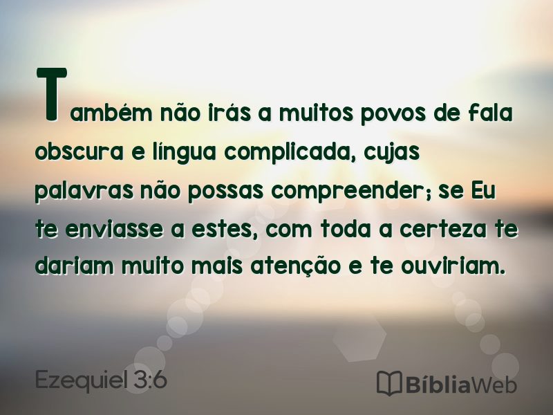 Ezequiel 3:6 em imagem para compartilhar