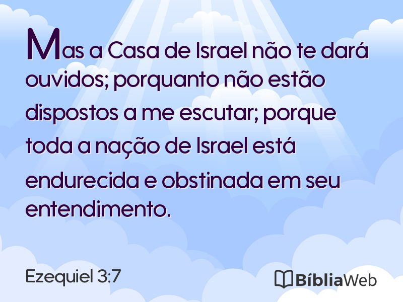 Ezequiel 3:7 em imagem para compartilhar