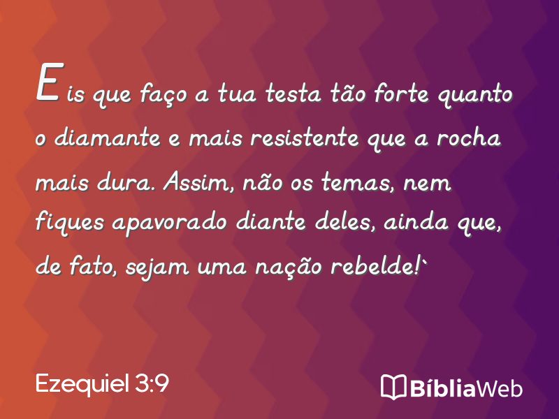 Ezequiel 3:9 em imagem para compartilhar