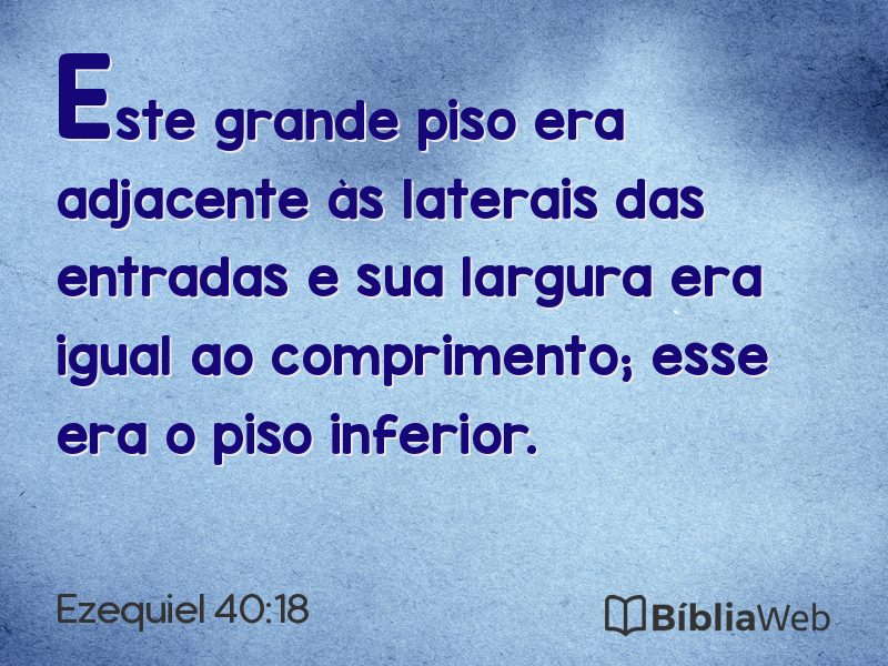Ezequiel 40:18 em imagem para compartilhar