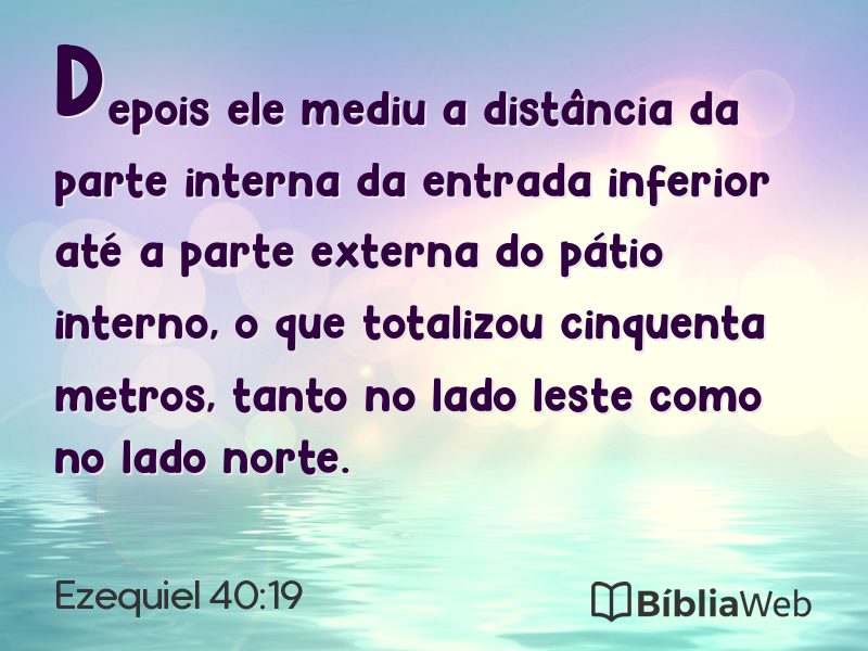 Ezequiel 40:19 em imagem para compartilhar