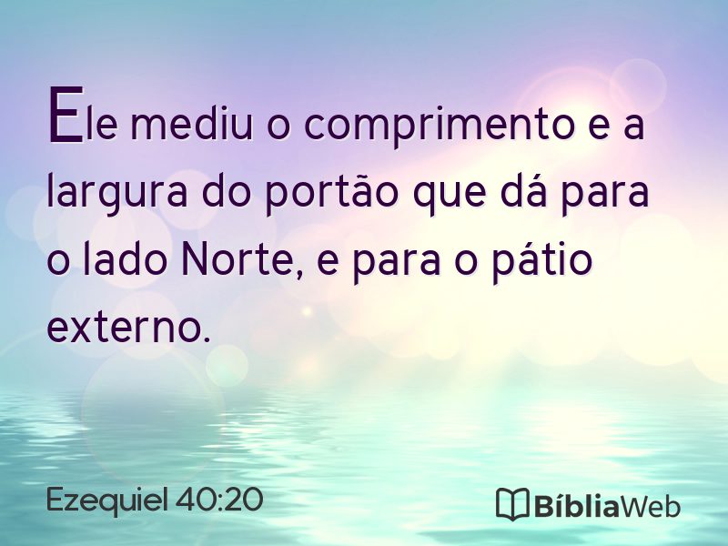 Ezequiel 40:20 em imagem para compartilhar