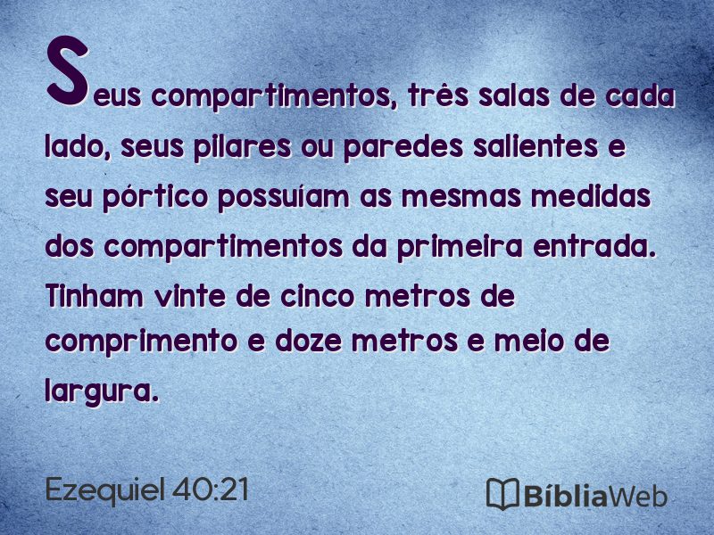 Ezequiel 40:21 em imagem para compartilhar
