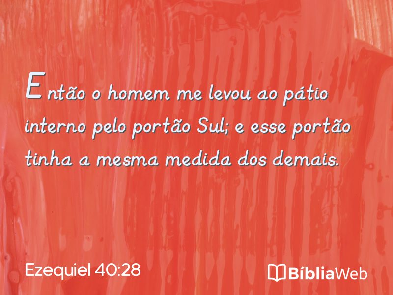 Ezequiel 40:28 em imagem para compartilhar