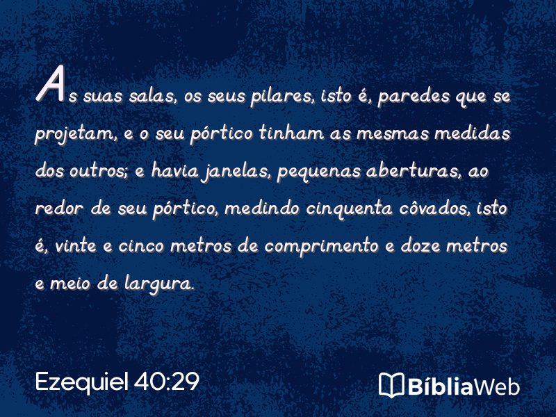 Ezequiel 40:29 em imagem para compartilhar