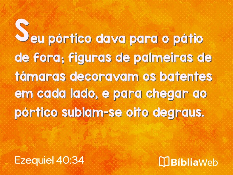 Ezequiel 40:34 em imagem para compartilhar