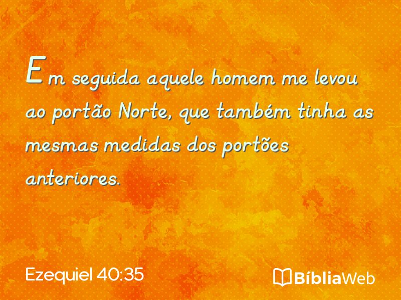 Ezequiel 40:35 em imagem para compartilhar