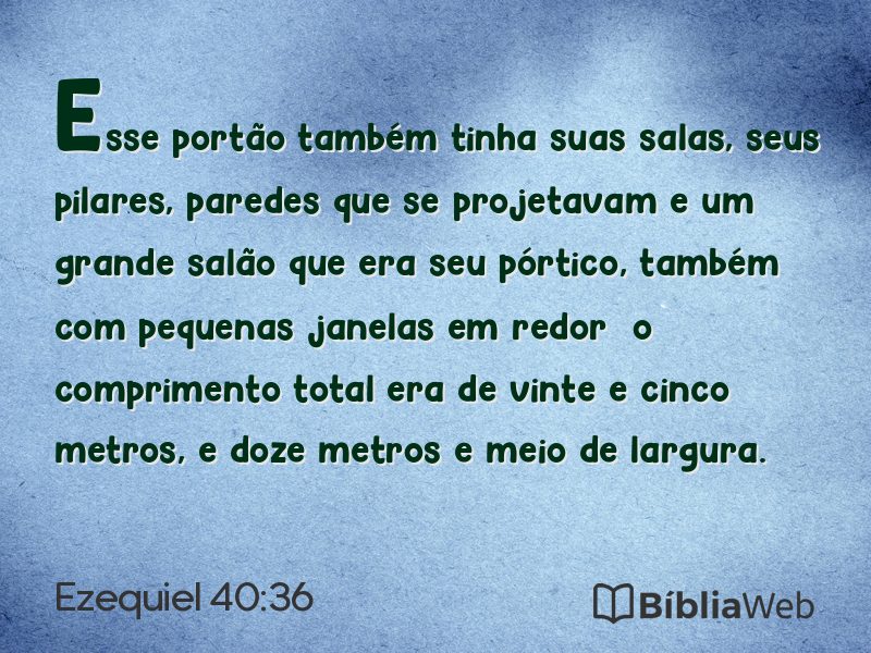 Ezequiel 40:36 em imagem para compartilhar