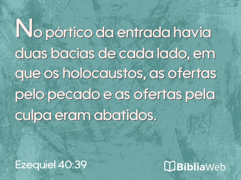 Ezequiel 40:39 em imagem para compartilhar