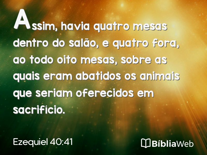 Ezequiel 40:41 em imagem para compartilhar
