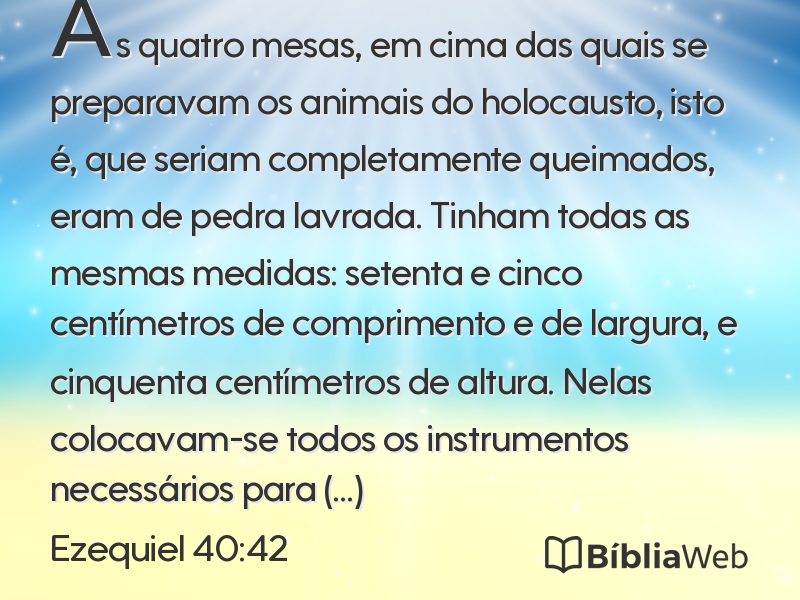 Ezequiel 40:42 em imagem para compartilhar