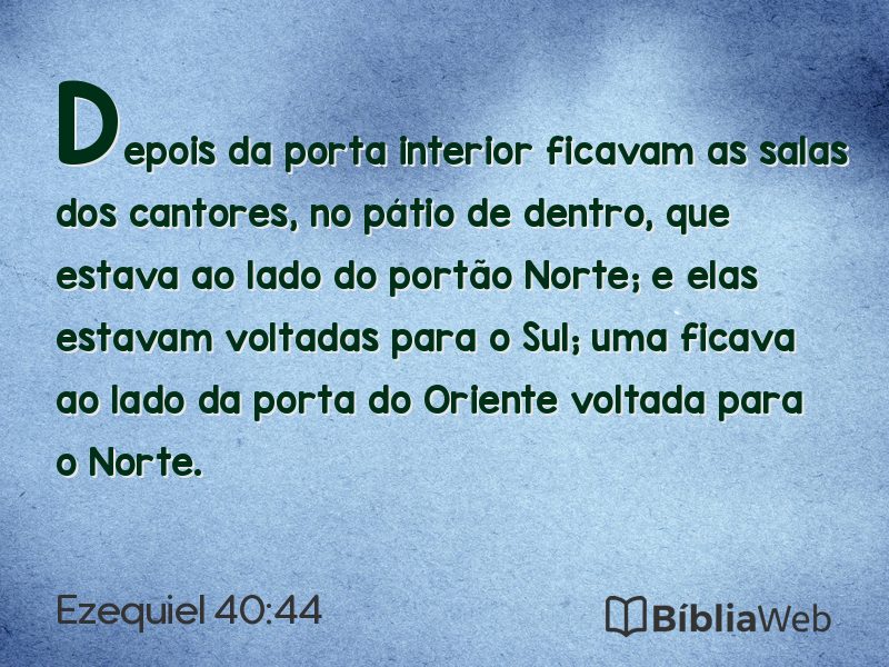 Ezequiel 40:44 em imagem para compartilhar